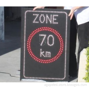 Automatically 1R1W Single Chip Adjust Outdoor Moving Led Traffic Signs Controlled by PC